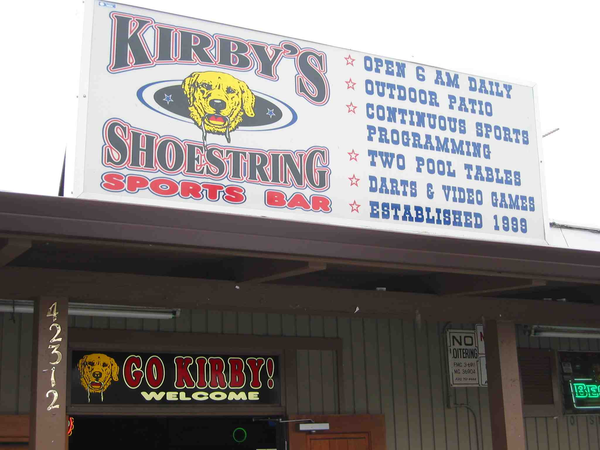 Kirby's Shoestring Sports Bar in Fremont